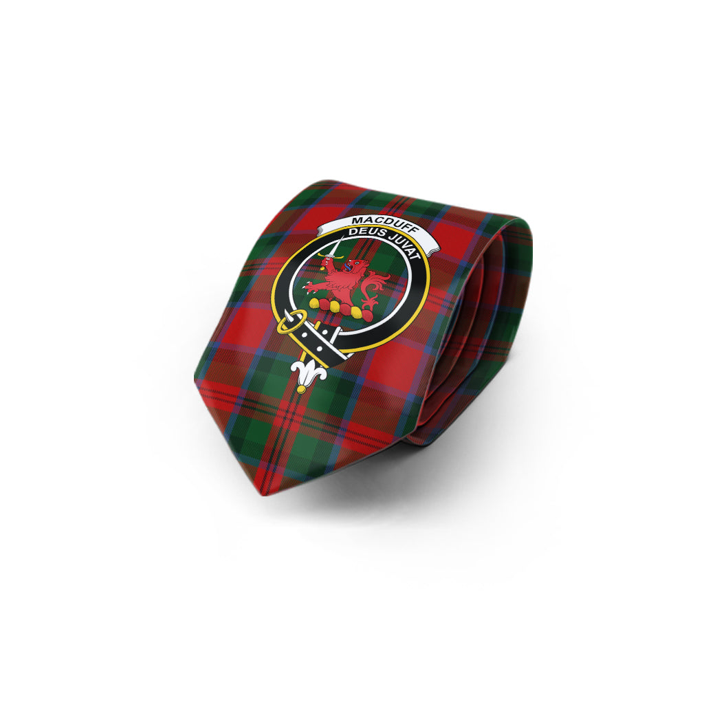 MacDuff (McDuff) Tartan Classic Necktie with Family Crest - Tartan Vibes Clothing