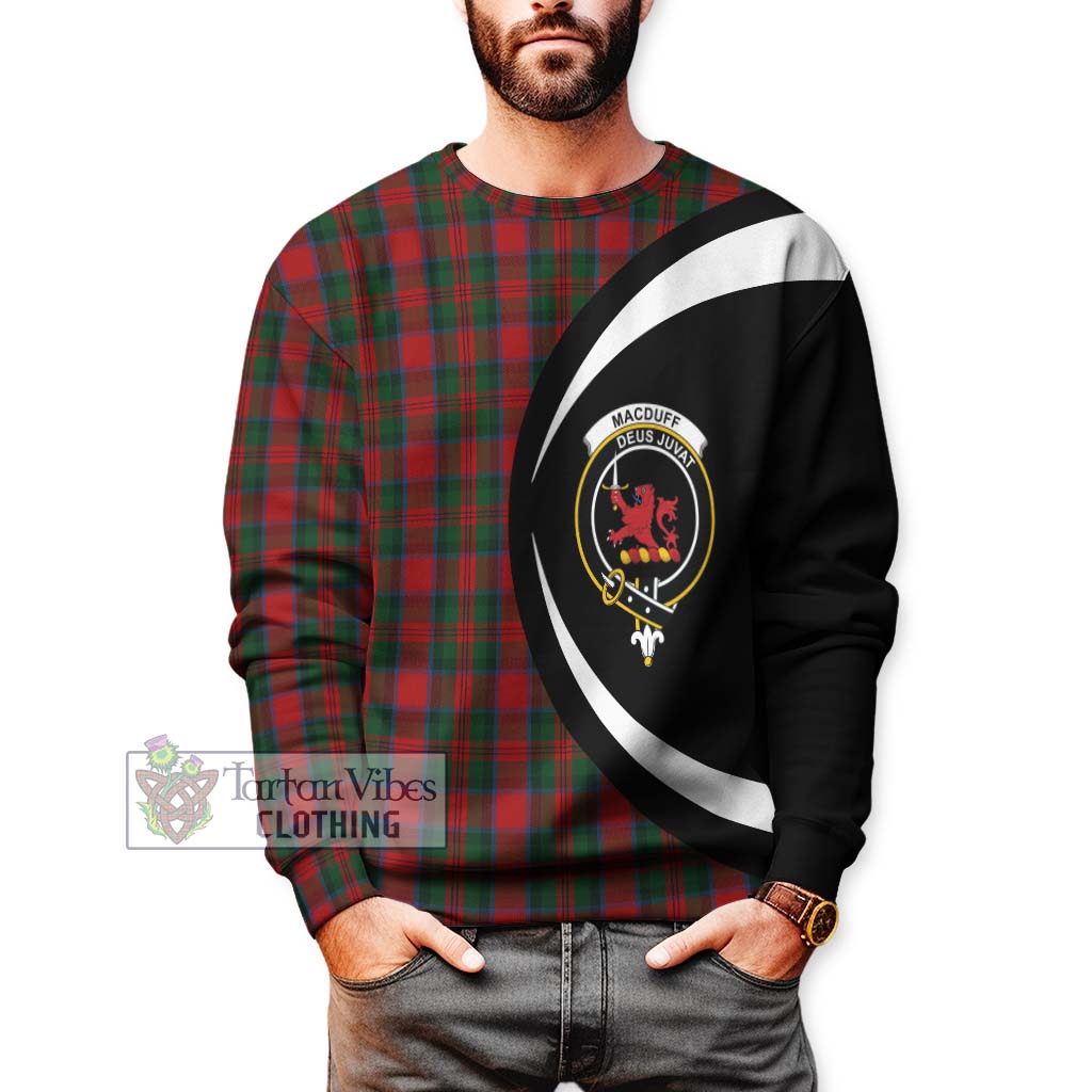 MacDuff (McDuff) Tartan Sweatshirt with Family Crest Circle Style - Tartan Vibes Clothing