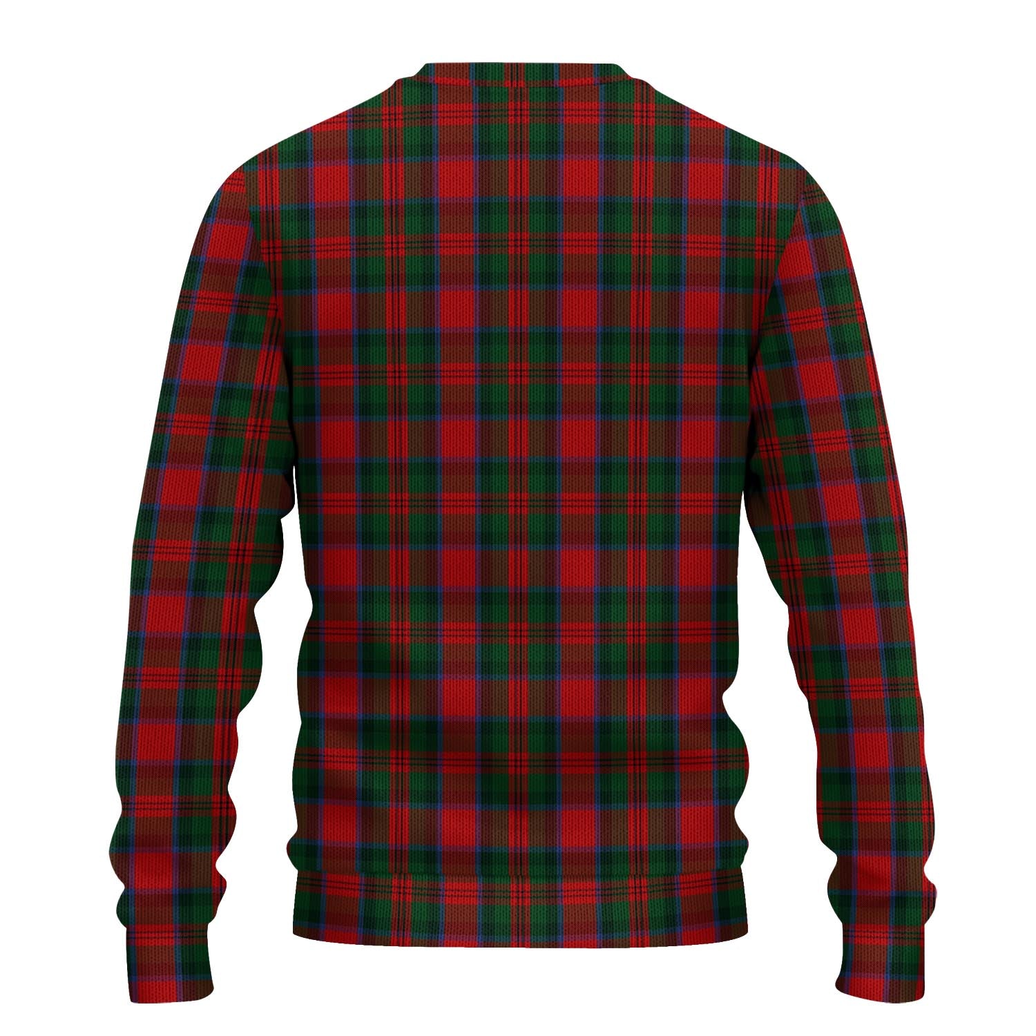 MacDuff Tartan Knitted Sweater with Family Crest - Tartanvibesclothing