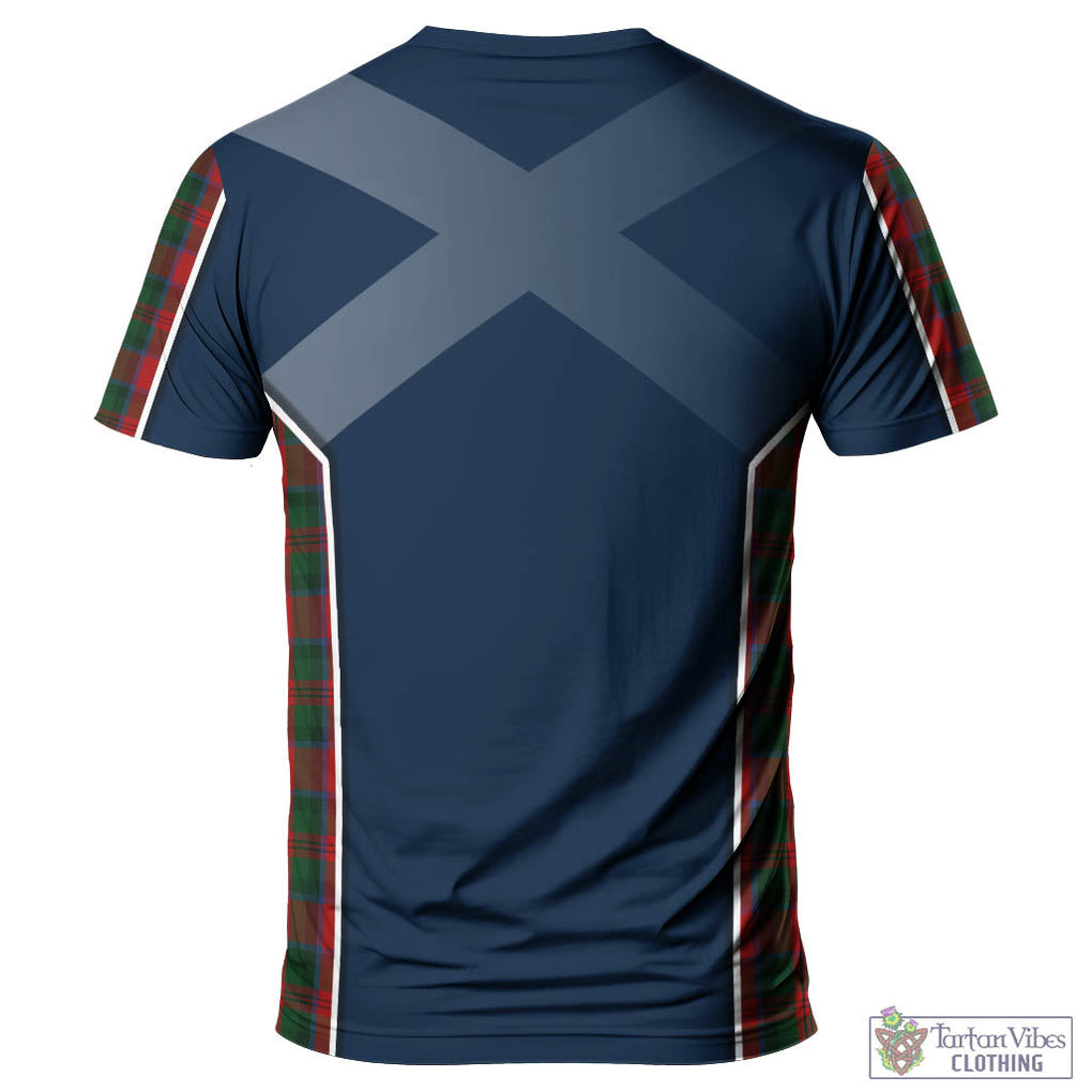 Tartan Vibes Clothing MacDuff Tartan T-Shirt with Family Crest and Scottish Thistle Vibes Sport Style