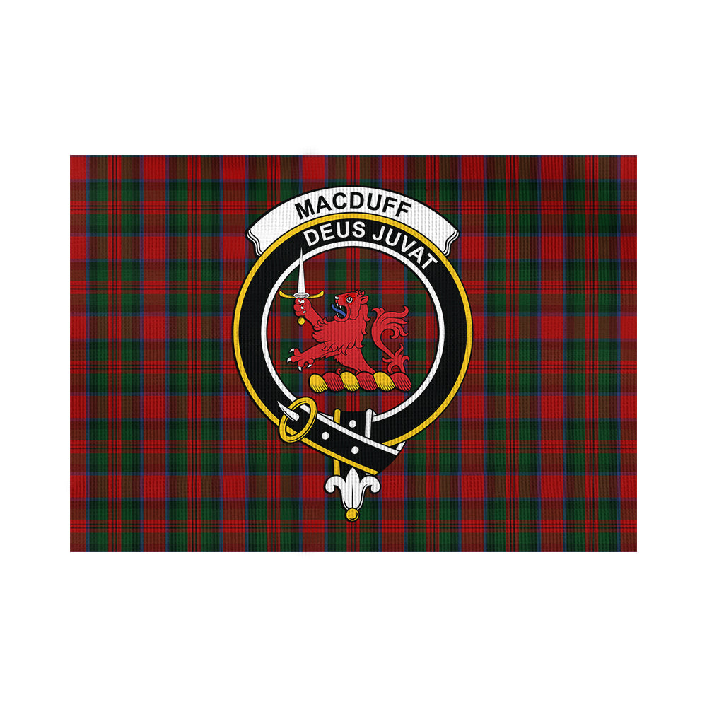 MacDuff (McDuff) Tartan Flag with Family Crest - Tartan Vibes Clothing