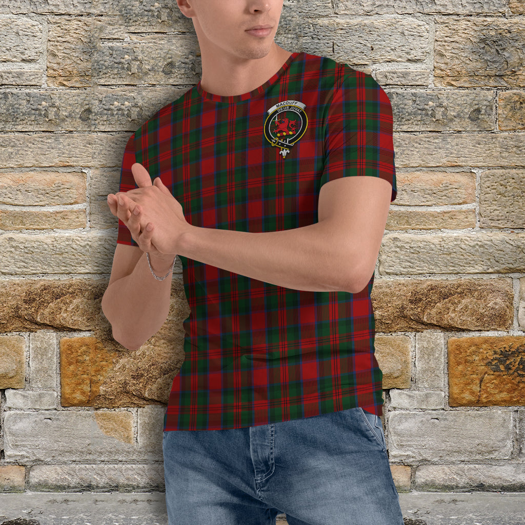 MacDuff (McDuff) Tartan T-Shirt with Family Crest - Tartan Vibes Clothing