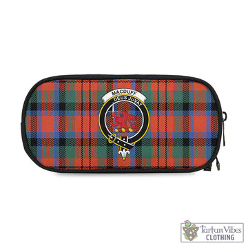 MacDuff Ancient Tartan Pen and Pencil Case with Family Crest