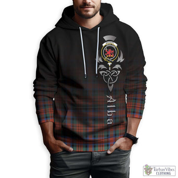 MacDuff Ancient Tartan Hoodie Featuring Alba Gu Brath Family Crest Celtic Inspired