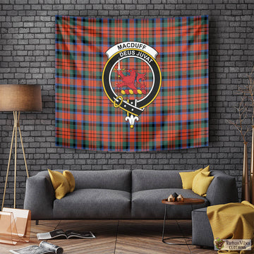 MacDuff Ancient Tartan Tapestry Wall Hanging and Home Decor for Room with Family Crest