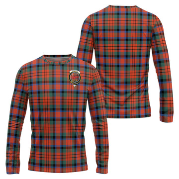 MacDuff Ancient Tartan Long Sleeve T-Shirt with Family Crest