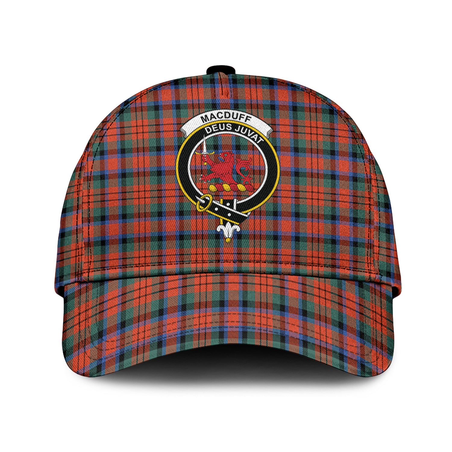 MacDuff Ancient Tartan Classic Cap with Family Crest Classic Cap Universal Fit - Tartan Vibes Clothing