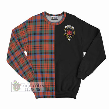 MacDuff Ancient Tartan Sweatshirt with Family Crest and Half Of Me Style