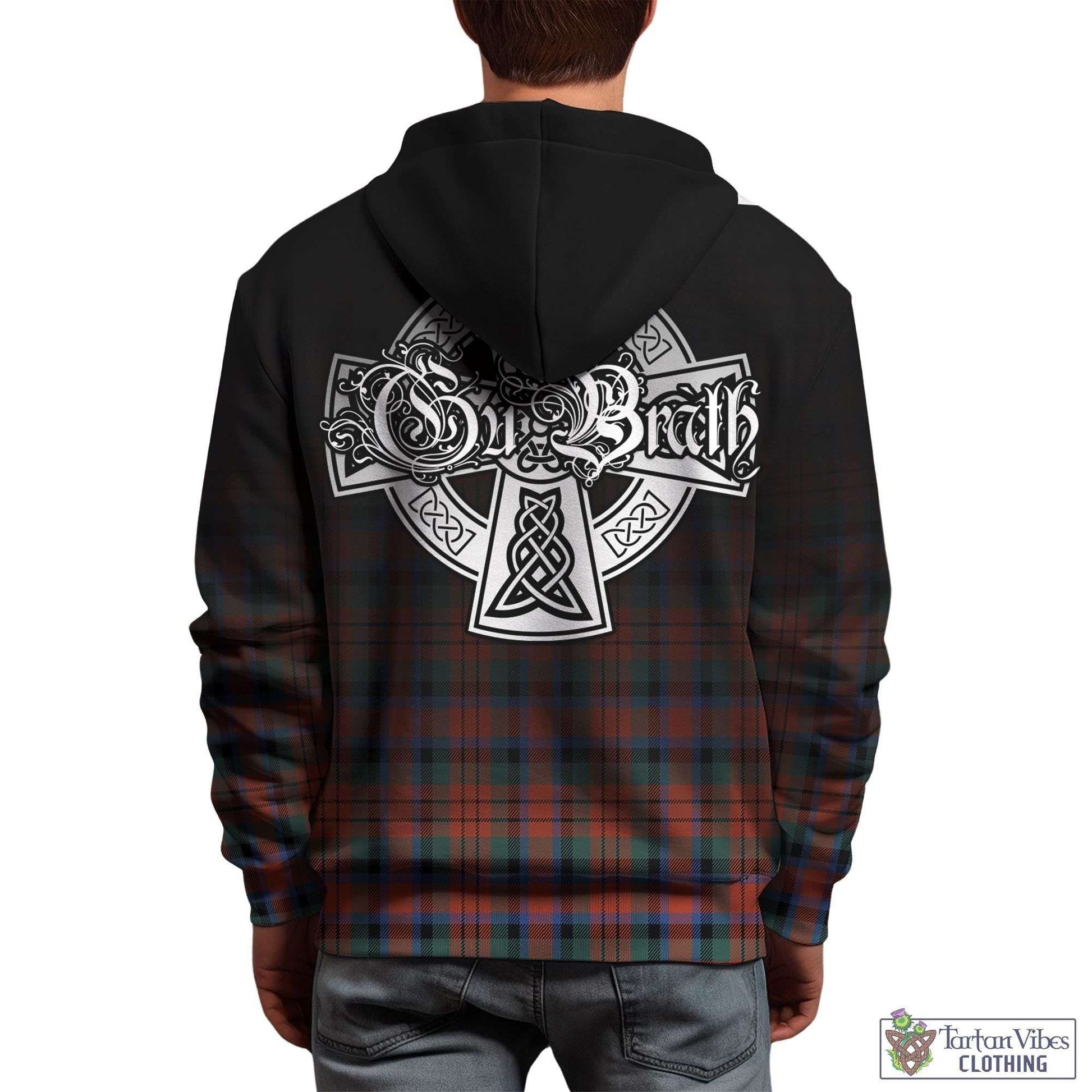 Tartan Vibes Clothing MacDuff Ancient Tartan Hoodie Featuring Alba Gu Brath Family Crest Celtic Inspired