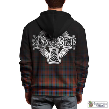 MacDuff Ancient Tartan Hoodie Featuring Alba Gu Brath Family Crest Celtic Inspired