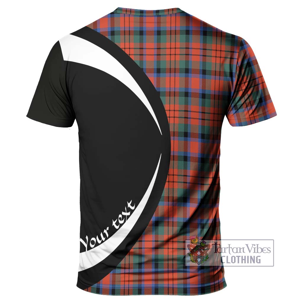 Tartan Vibes Clothing MacDuff Ancient Tartan T-Shirt with Family Crest Circle Style