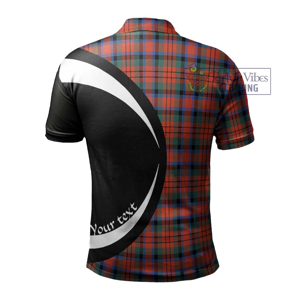 MacDuff Ancient Tartan Men's Polo Shirt with Family Crest Circle Style - Tartan Vibes Clothing