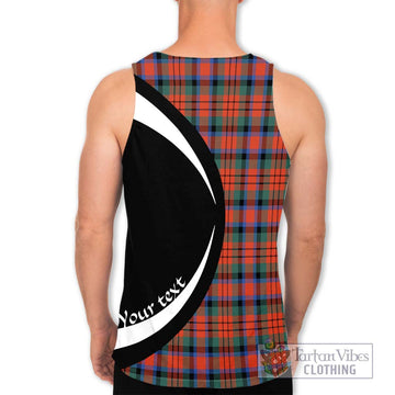 MacDuff Ancient Tartan Men's Tank Top with Family Crest Circle Style