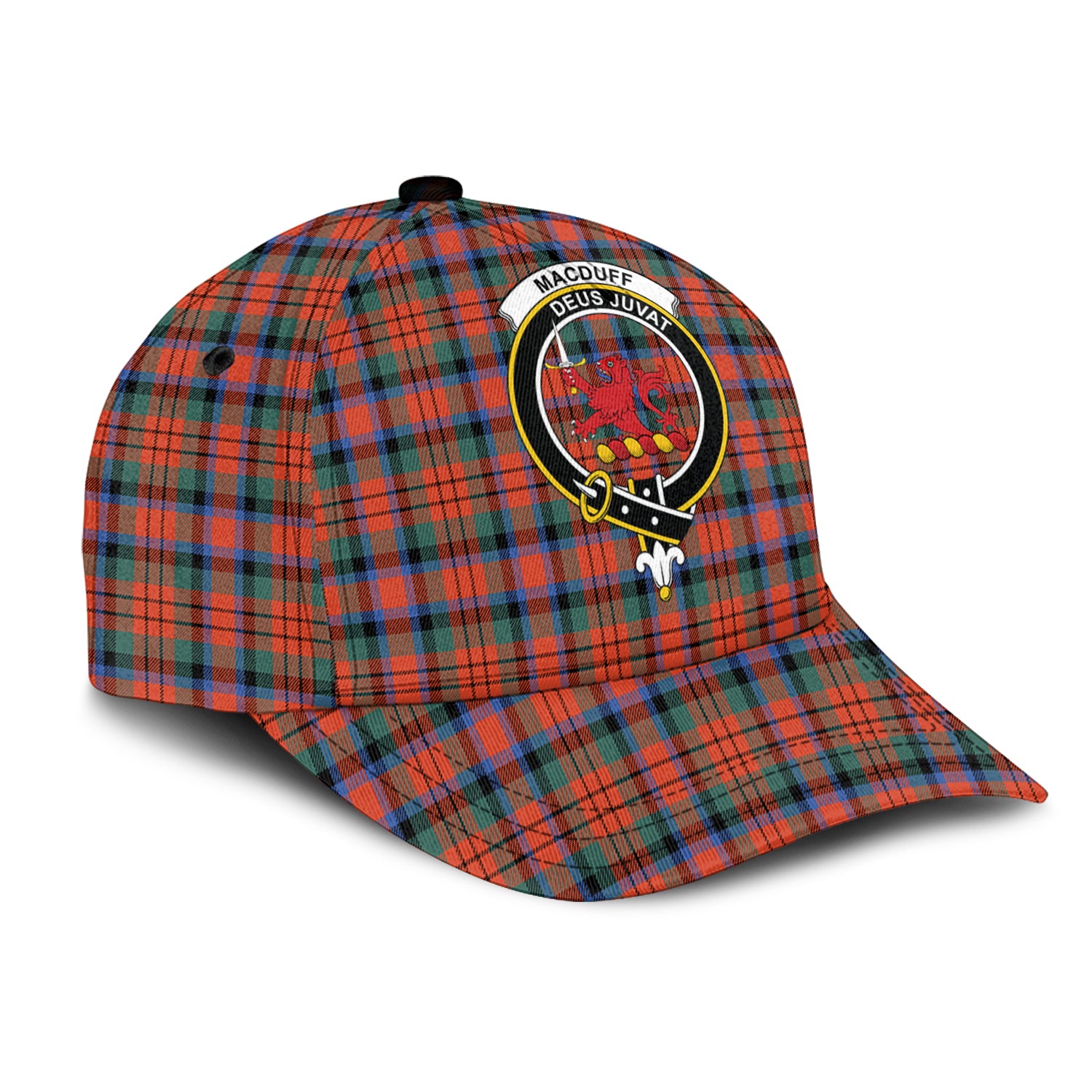 MacDuff Ancient Tartan Classic Cap with Family Crest - Tartan Vibes Clothing