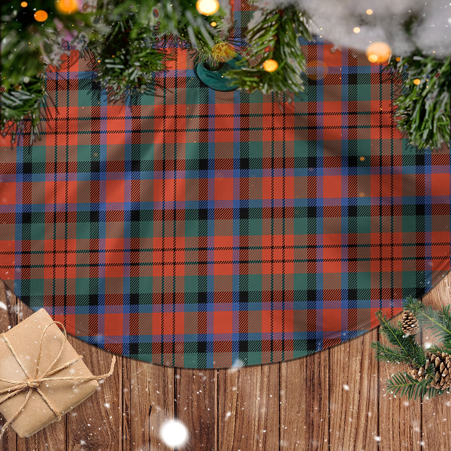 MacDuff Ancient Tartan Christmas Tree Skirt - Tartanvibesclothing