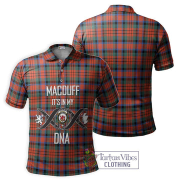 MacDuff Ancient Tartan Polo Shirt with Family Crest DNA In Me Style