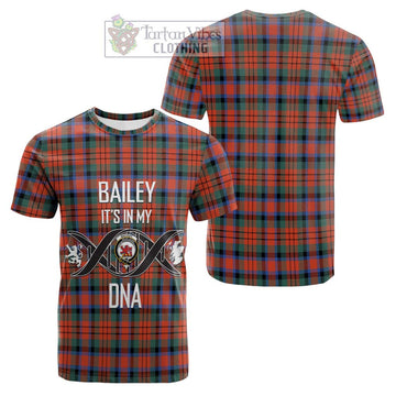 MacDuff Ancient Tartan Cotton T-shirt with Family Crest DNA In Me Style