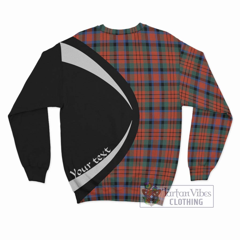 MacDuff Ancient Tartan Sweatshirt with Family Crest Circle Style - Tartan Vibes Clothing