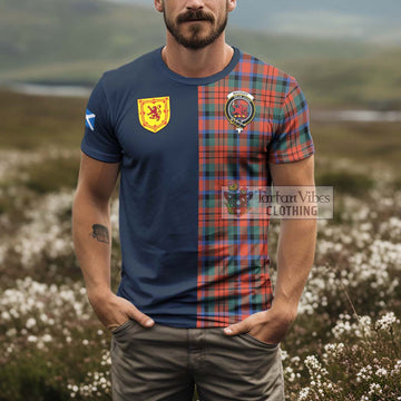 MacDuff Ancient Tartan T-Shirt Alba with Scottish Lion Royal Arm Half Style