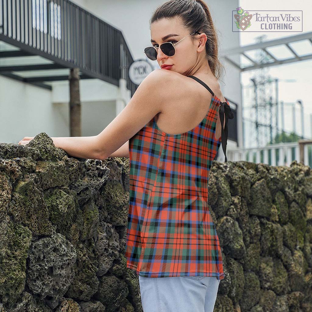 Tartan Vibes Clothing MacDuff Ancient Tartan Loose Halter Neck Camisole