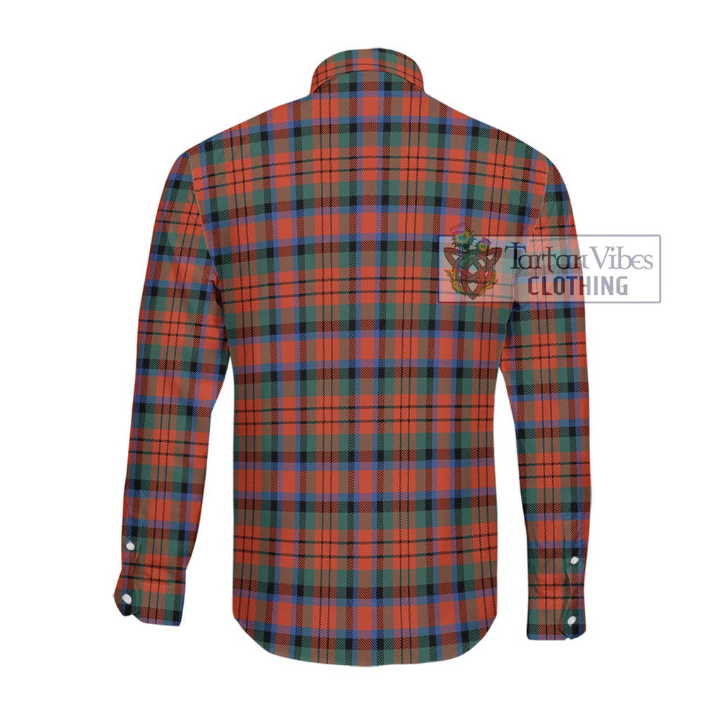 MacDuff Ancient Tartan Long Sleeve Button Shirt with Family Crest DNA In Me Style - Tartanvibesclothing Shop