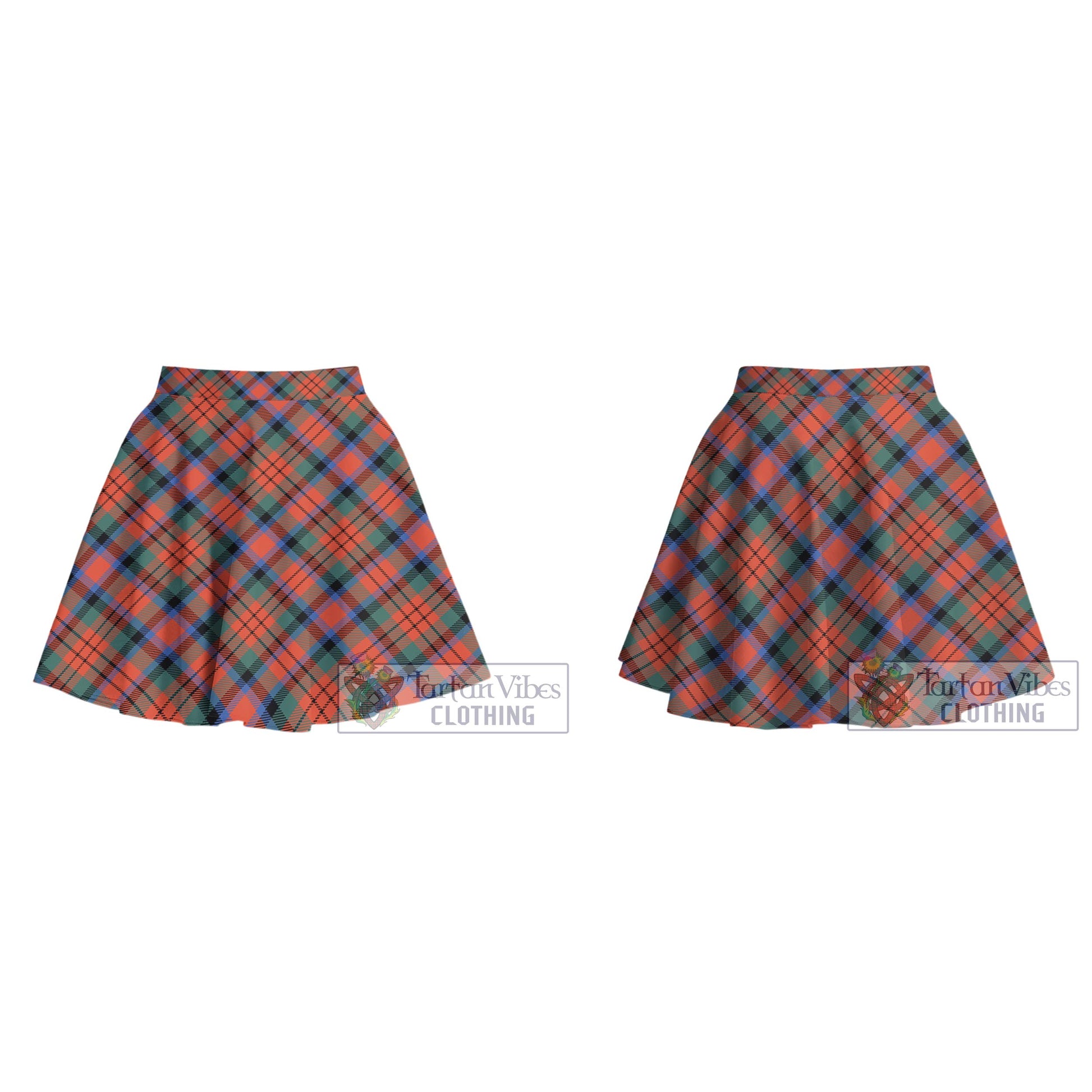 Tartan Vibes Clothing MacDuff Ancient Tartan Women's Plated Mini Skirt