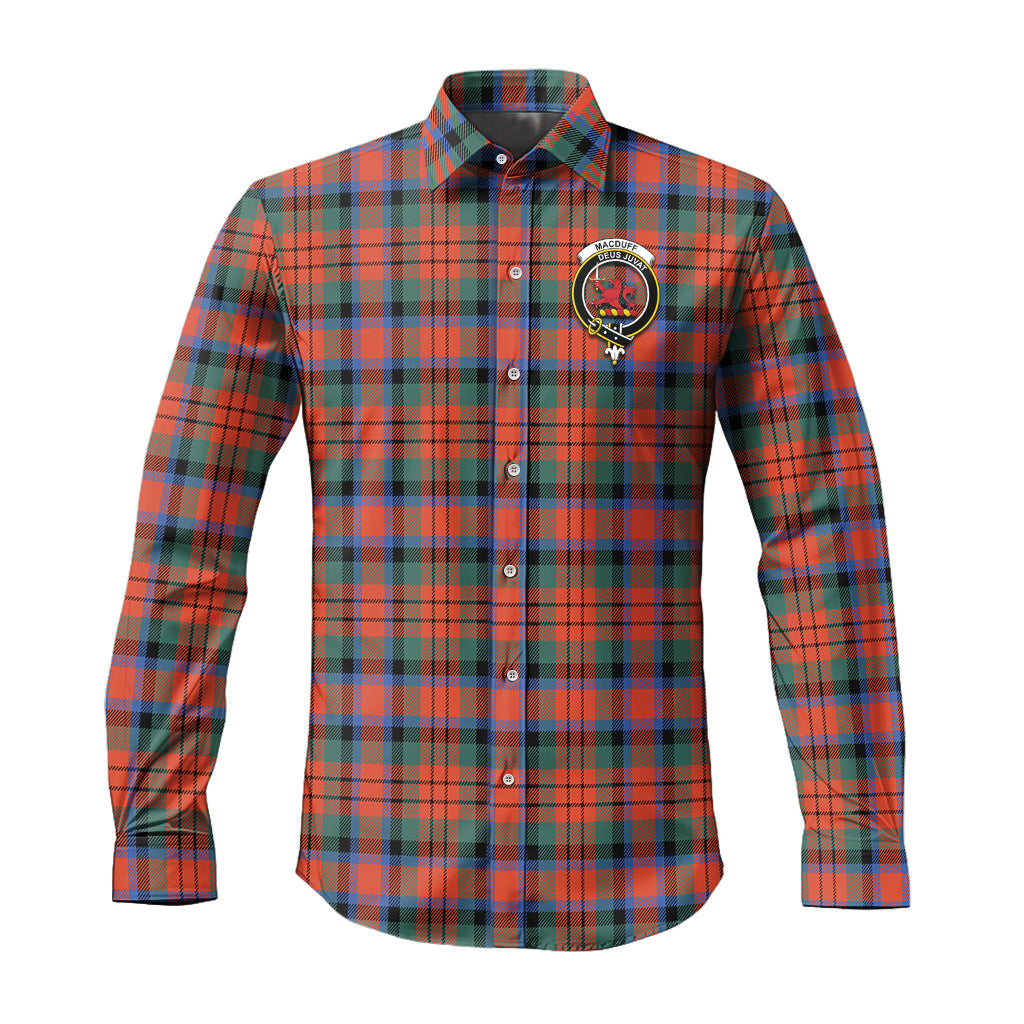 macduff-ancient-tartan-long-sleeve-button-up-shirt-with-family-crest