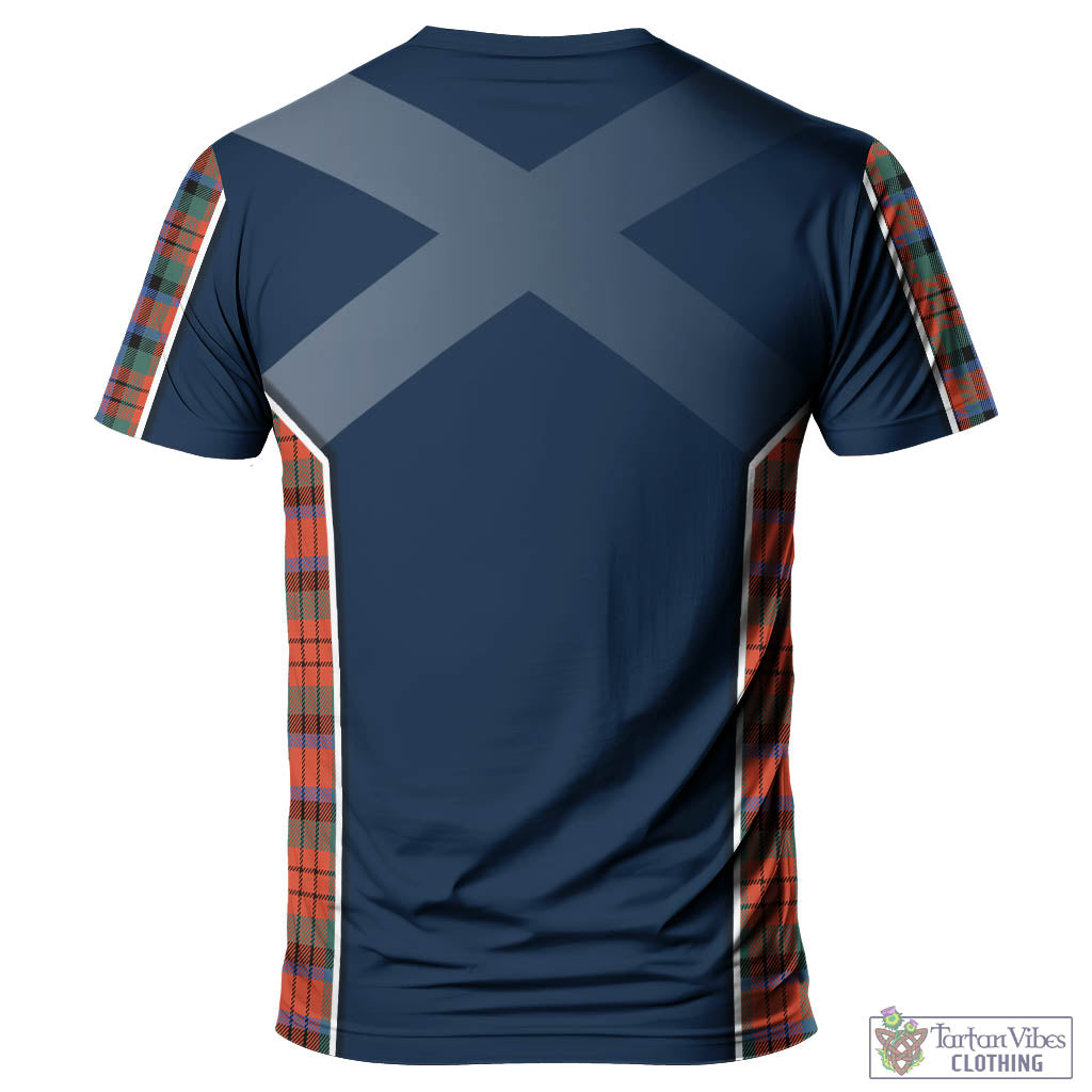 Tartan Vibes Clothing MacDuff Ancient Tartan T-Shirt with Family Crest and Scottish Thistle Vibes Sport Style