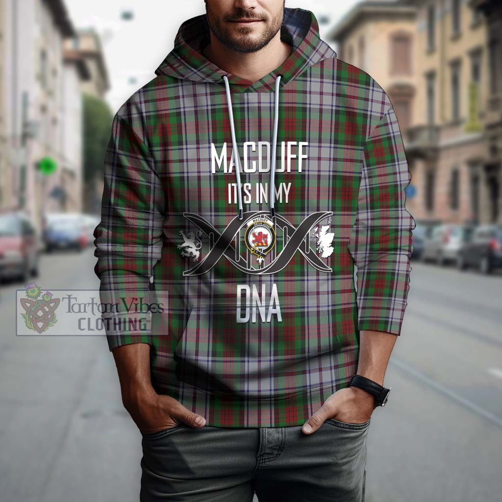 Tartan Vibes Clothing MacDuff Dress Tartan Hoodie with Family Crest DNA In Me Style