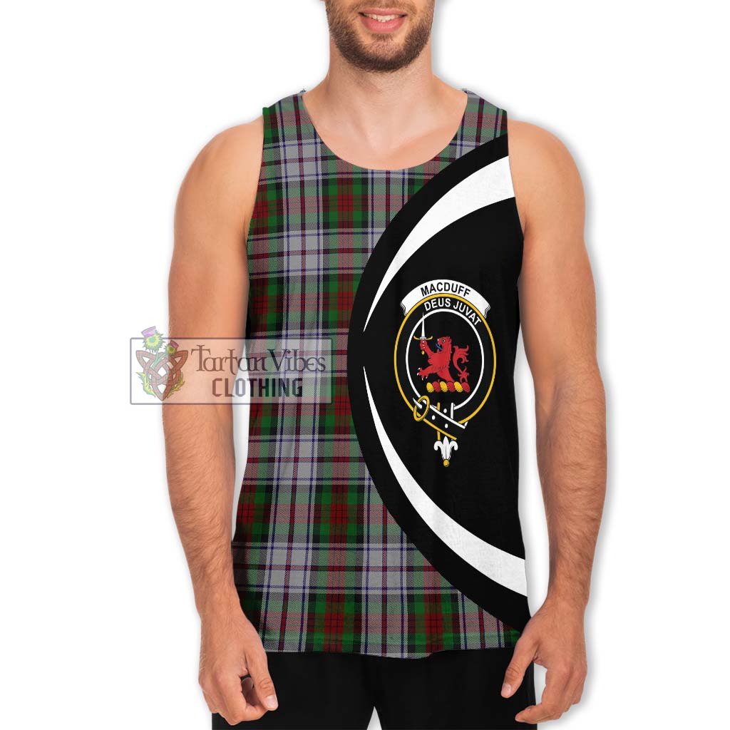 MacDuff Dress Tartan Men's Tank Top with Family Crest Circle Style Men - Tartan Vibes Clothing