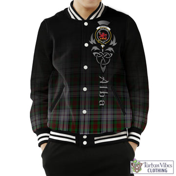 MacDuff Dress Tartan Baseball Jacket Featuring Alba Gu Brath Family Crest Celtic Inspired