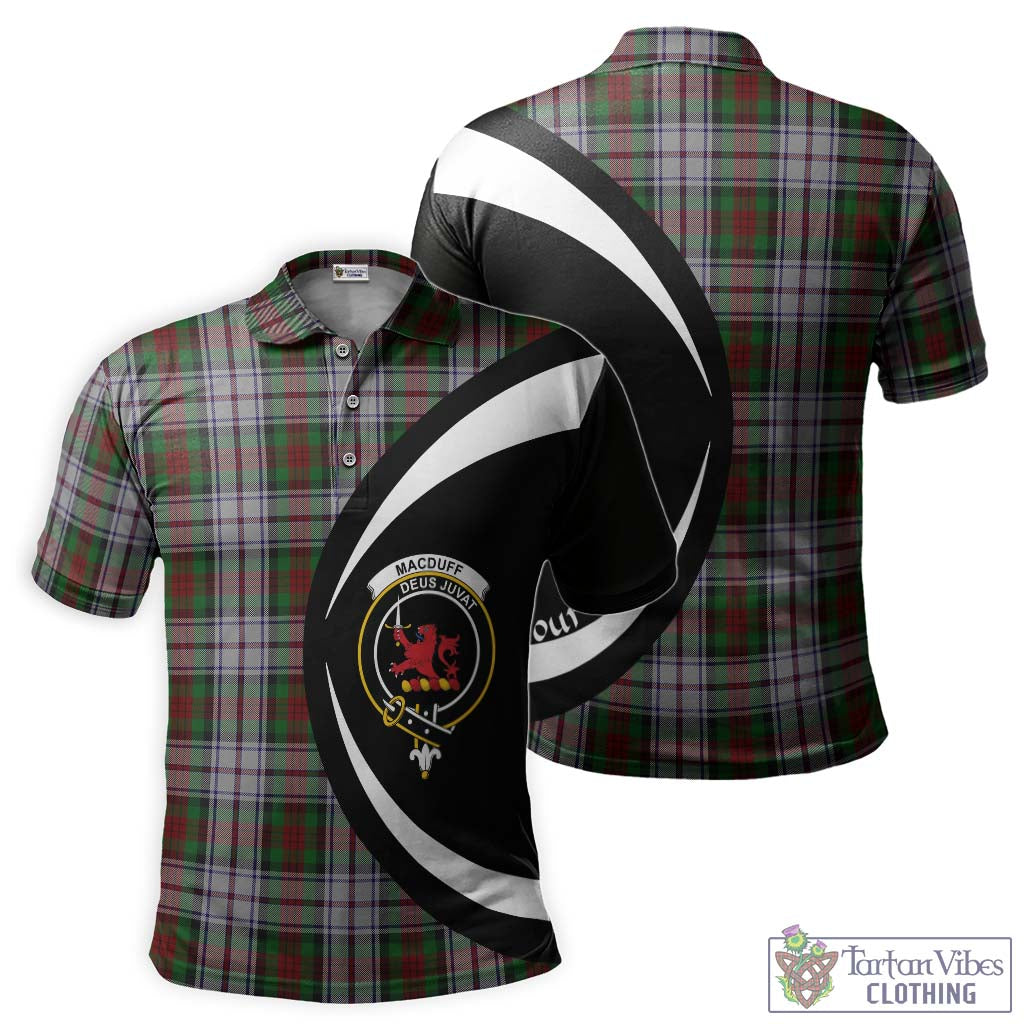 MacDuff Dress Tartan Men's Polo Shirt with Family Crest Circle Style Kid - Tartan Vibes Clothing