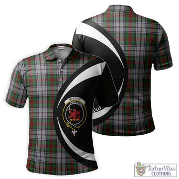 MacDuff Dress Tartan Men's Polo Shirt with Family Crest Circle Style