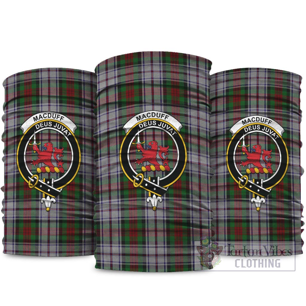 MacDuff Dress Tartan Neck Gaiters, Tartan Bandanas, Tartan Head Band with Family Crest