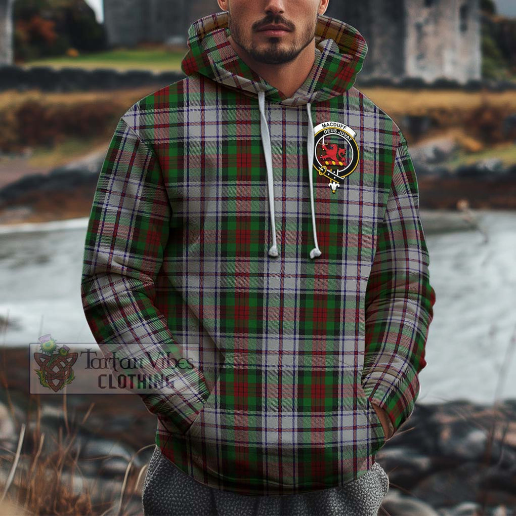 MacDuff Dress Tartan Cotton Hoodie with Family Crest Pullover Hoodie XS - Tartan Vibes Clothing