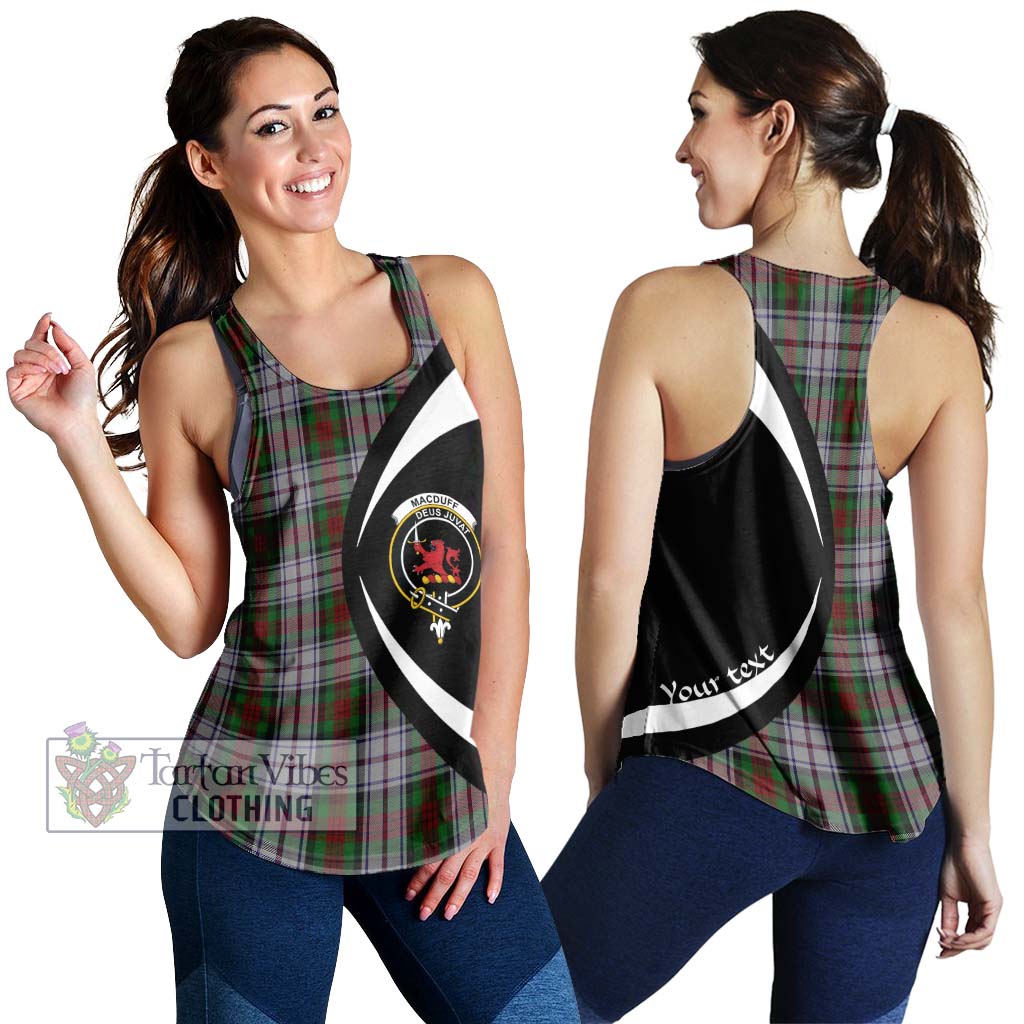 MacDuff Dress Tartan Women's Racerback Tanks with Family Crest Circle Style 4XL - Tartan Vibes Clothing