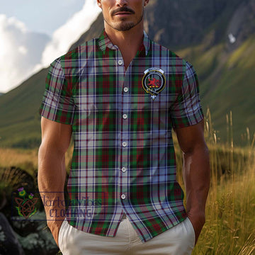 MacDuff Dress Tartan Cotton Hawaiian Shirt with Family Crest