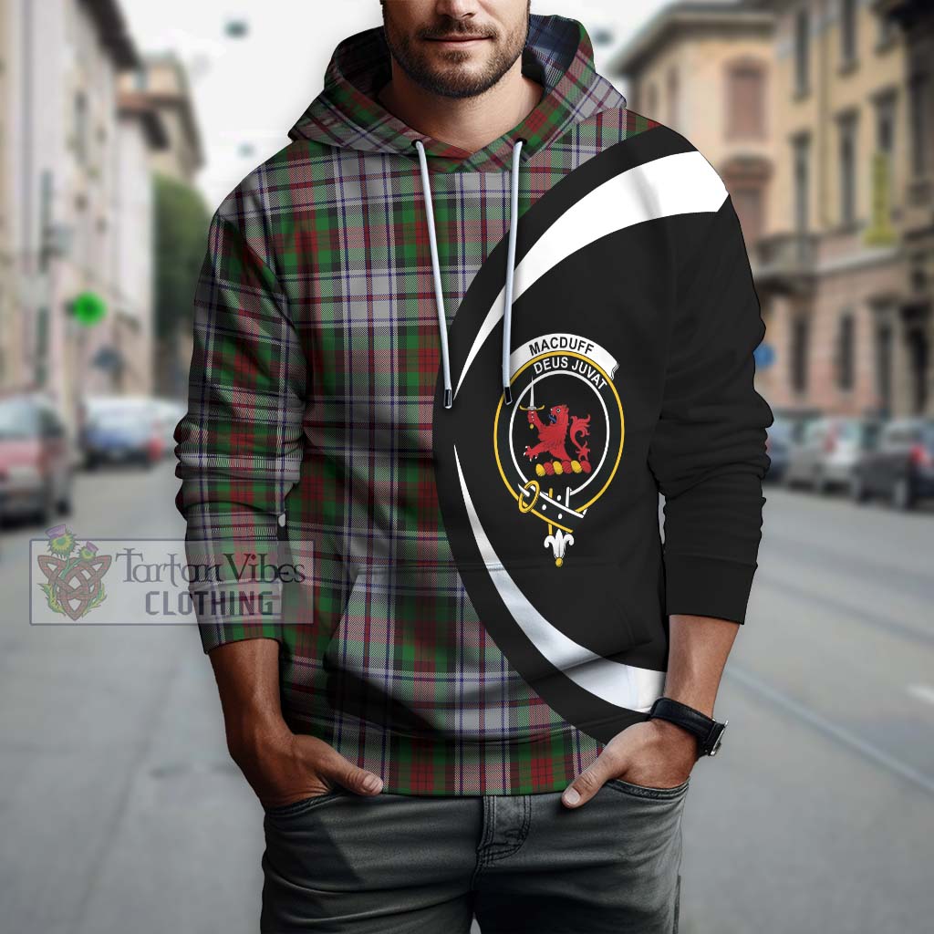 Tartan Vibes Clothing MacDuff Dress Tartan Hoodie with Family Crest Circle Style