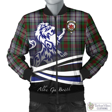 MacDuff Dress Tartan Bomber Jacket with Alba Gu Brath Regal Lion Emblem