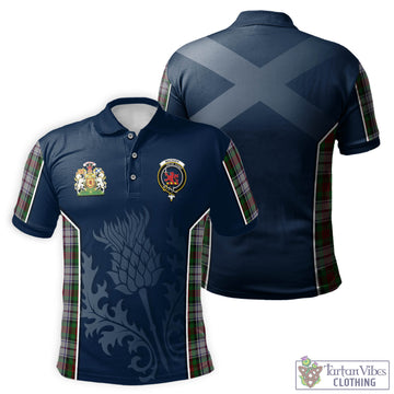 MacDuff Dress Tartan Men's Polo Shirt with Family Crest and Scottish Thistle Vibes Sport Style