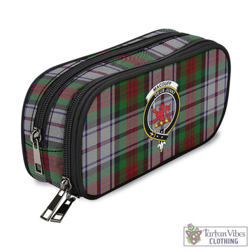 MacDuff Dress Tartan Pen and Pencil Case with Family Crest