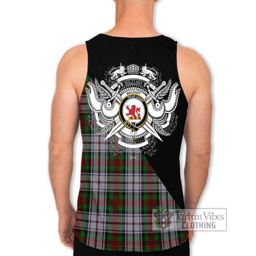 MacDuff Dress Tartan Men's Tank Top with Family Crest and Military Logo Style