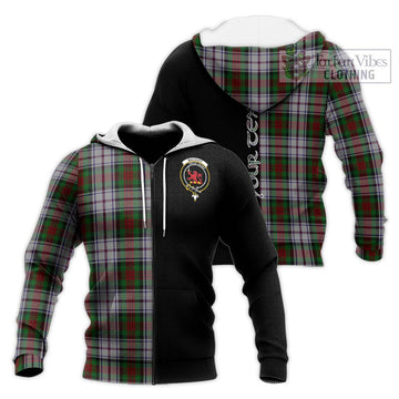 MacDuff Dress Tartan Knitted Hoodie with Family Crest and Half Of Me Style