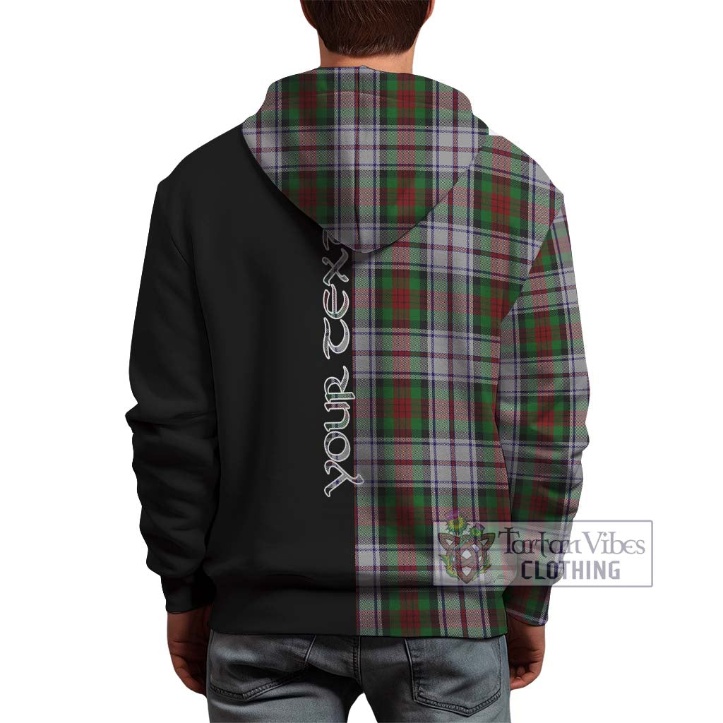 Tartan Vibes Clothing MacDuff Dress Tartan Hoodie with Family Crest and Half Of Me Style