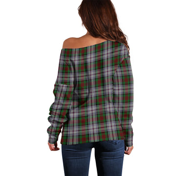 MacDuff Dress Tartan Off Shoulder Women Sweater with Family Crest