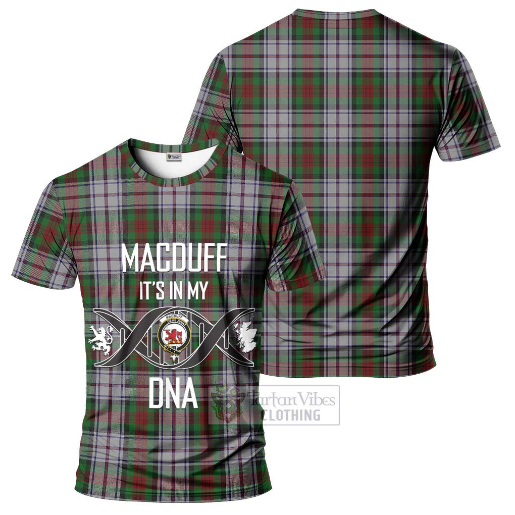 MacDuff Dress Tartan T-Shirt with Family Crest DNA In Me Style - Tartan Vibes Clothing