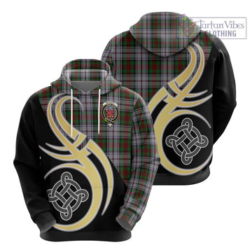 MacDuff Dress Tartan Hoodie with Family Crest and Celtic Symbol Style