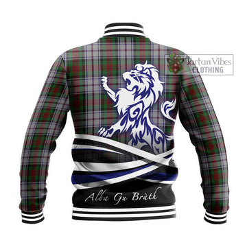 MacDuff Dress Tartan Baseball Jacket with Alba Gu Brath Regal Lion Emblem