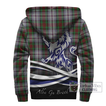 MacDuff Dress Tartan Sherpa Hoodie with Alba Gu Brath Regal Lion Emblem