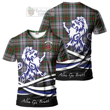 MacDuff Dress Tartan Cotton T-shirt with Alba Gu Brath Regal Lion Emblem